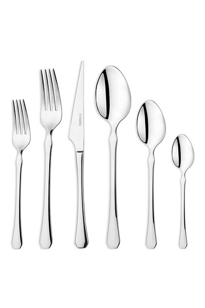 Schafer Hamburg 72 Piece Fork Spoon Knife Set-Silver