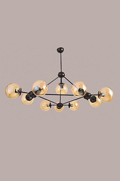 Avize çarşısı Cope 10 Kollu Avize Siyah