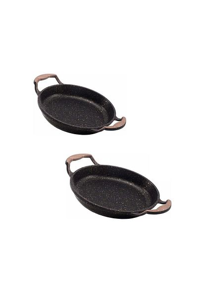 OMS 18-20cm Copper Casting Pan Set - Capless Granite