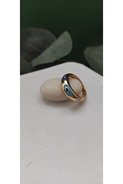 LA GRAINE Nazar Boncuklu Yüzük Gold