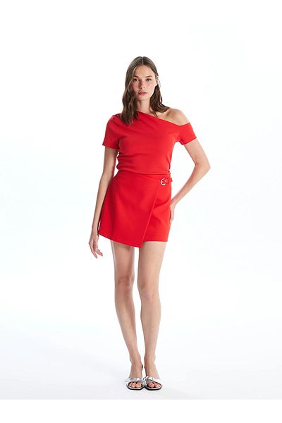 LC Waikiki Women's Straight Skirt - Zippered Waist