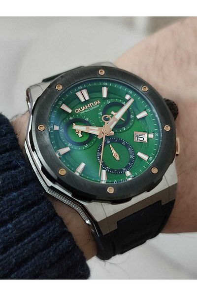 Quantum HNG1082-371 Silicone Cord Men's Wristwatch Function 1857