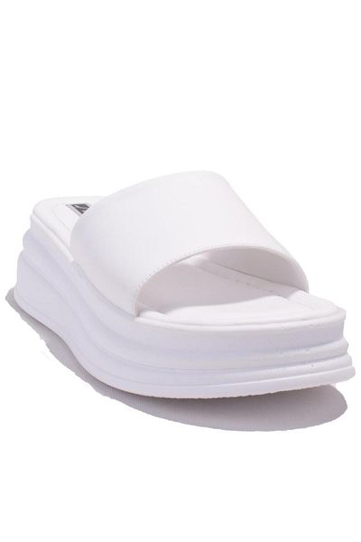 DAGOSTER Papuci de damă cu toc sport alb - DZA07- 1241302 CN