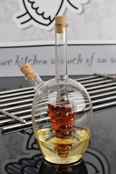 ALBETTO Borosilicate Vinegar Oil Pot Glass - 460ml*45ml 4128 Model Blown
