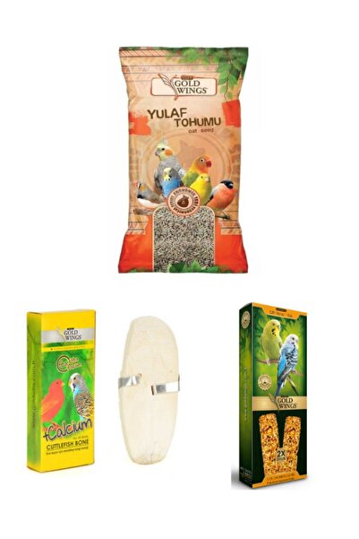 Gold Wings 3'lü Set(yulaf 300 Gr+mürekkep Balığı, Kalamar Kemiği+premium Ball...