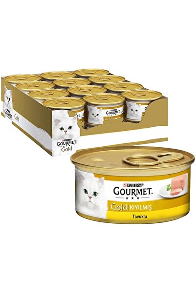 Gourmet Gourmet Gold Kıyılmış Tavuk Etli Konserve Kedi Maması 24 x 85 G