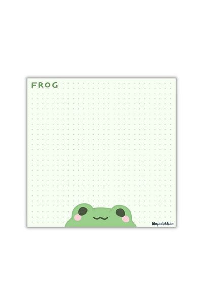 LikyaDükkan Broasca Frogmemopad Pull Pluck Square Dimensiune 9cmx9cm Notepad