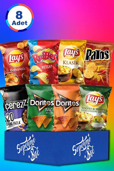 DORİTOS Pack of 8 Pieces Mixed Mixed Chips Pack Version 2