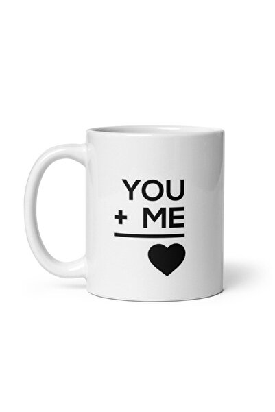 LikyaDükkan كوب زجاجي لعيد الحب لعيد الحب في 14 فبراير من You and Me Equal Love
