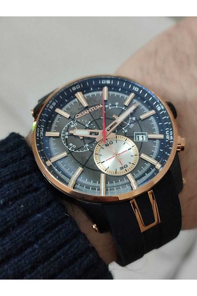 Quantum PWG560 Silicone Cord Men's Wristwatch Function 1856