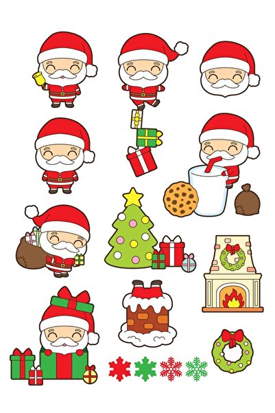 LikyaDükkan Autocolant autocolant de Crăciun cu design special de Anul Nou