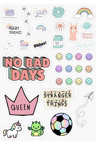 LikyaDükkan Autocolant autocolant cu design personalizat, distracție colorată