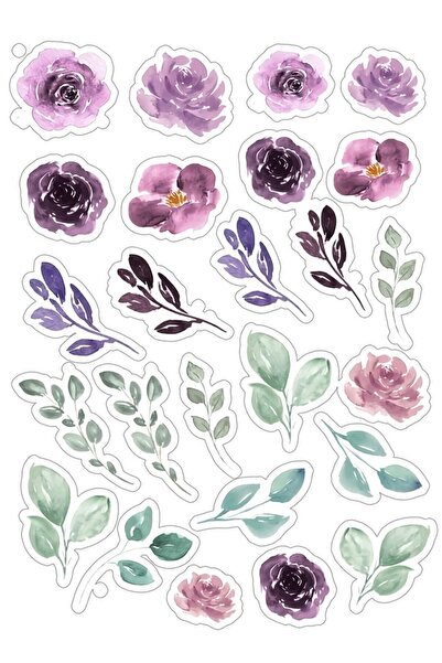 LikyaDükkan Αυτοκόλλητο με ειδικό σχέδιο Floral Flowers Good Mood