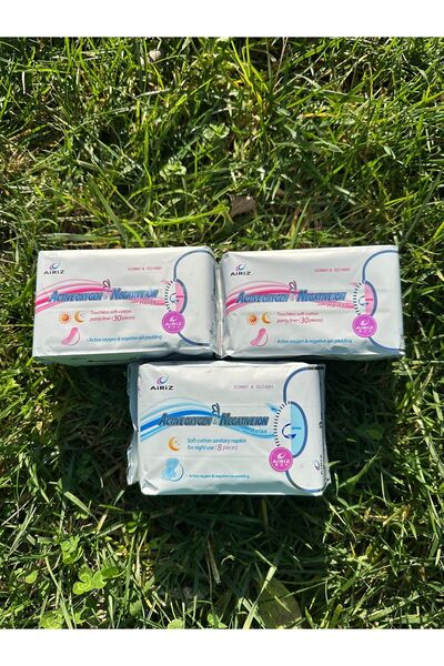 Tiens Airiz Hygienic Women's Pad - 2 Packs of 30 Daily, 1 Pack of 8 Night