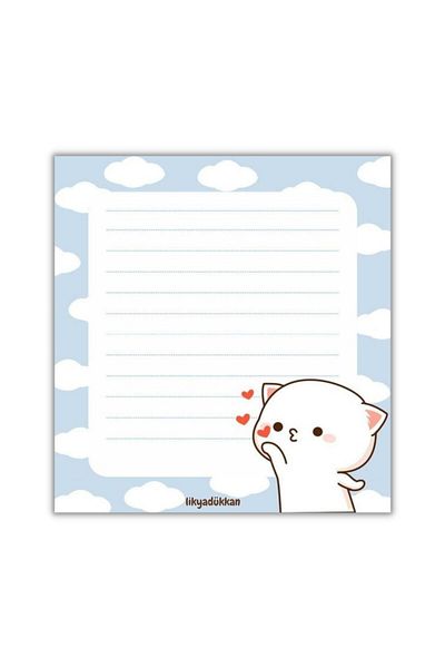 LikyaDükkan Memopad التشيكية التقطيع 9x9 حجم 50 ورقة المفكرة