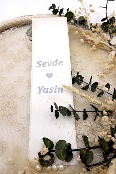 Lora Davet Takı Kurdelesi (İSİMLİ) (1 ADET) Beyaz 42118