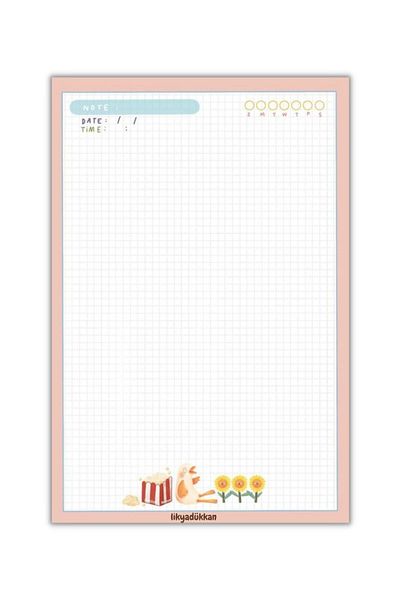 LikyaDükkan Bloc de note Memopad Pull Tear Dimensiune A5 50 de coli
