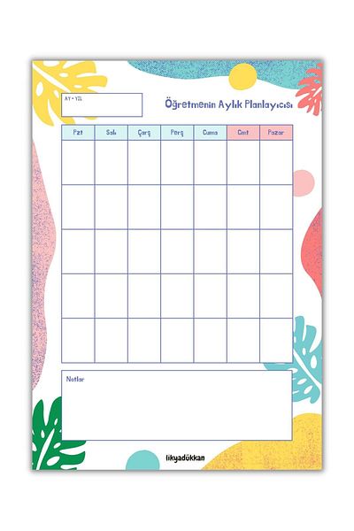 LikyaDükkan Bloc de note Memopad Pull Tear Dimensiune A5 50 de coli