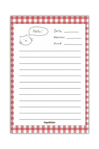 LikyaDükkan Bloc de note Memopad Pull Tear Dimensiune A5 50 de coli