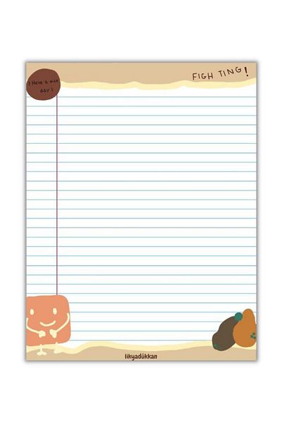 LikyaDükkan Memopad Pull-Pull A6 حجم 50 ورقة المفكرة