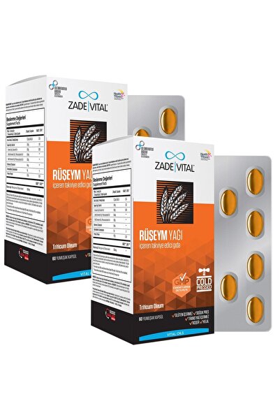 Zade Vital Rüşeym Yağı Triticum Vulgare, Wheat Germ (2 Kutu) 120 Kapsül
