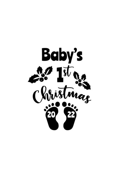 Generic Brand Babys First Christmas 2022 Sticker (Auto-Motor-Laptop-Wall-Deco...