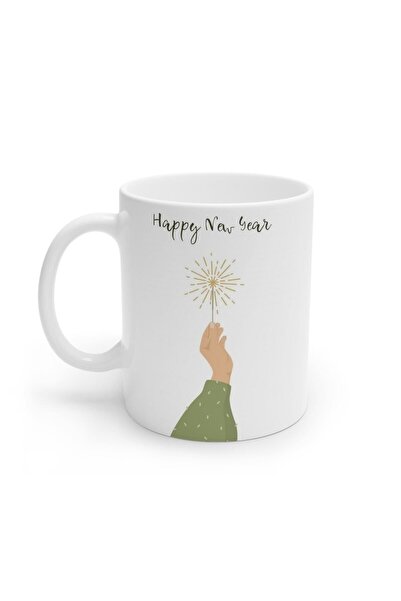 LikyaDükkan Noel Yılbaşı Happy New Year Yeni Yıl Kupa Bardak Mug