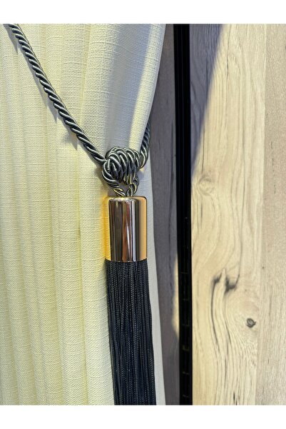 Halis Ticaret Luxury Background Or - Single Cornişe Tactical Tulle Curtain Bi...