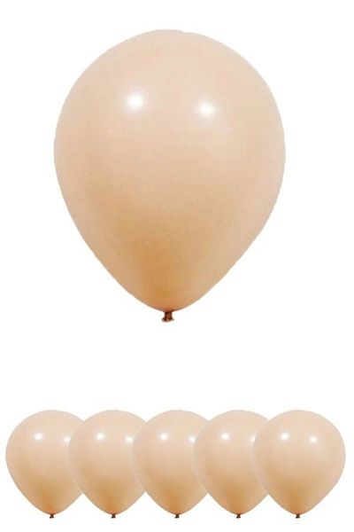 DÜVENCİ TİCARET Skin Color Latex Balloon 10 Pieces