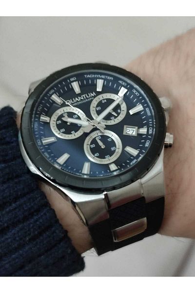 Quantum HNG814.351 Silicone Cord Men's Wristwatch Function 1745
