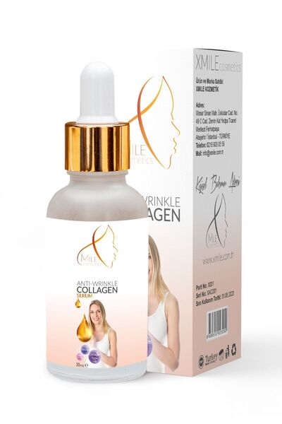 Kırışıklık Karşıtı Serum - Kırışıklık Önleyici Ve Cilt Yenileyici Kolajen Serum - 30 Ml