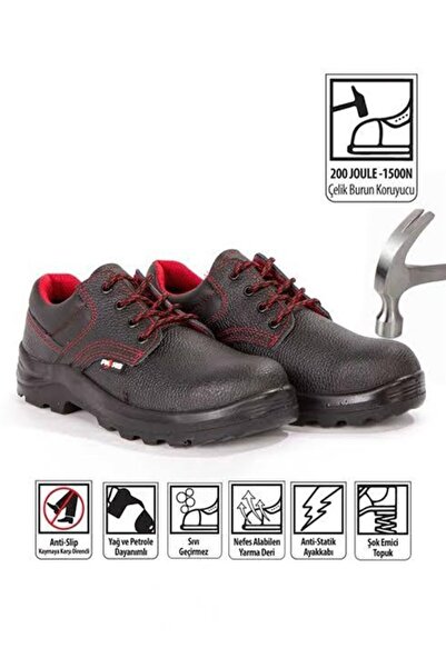 Melzohome PARS DERİ S 2 ÇELİK BURUNLU İŞ AYAKKABISI