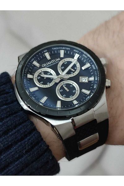 Quantum HNG814.351 Silicone Cord Men's Wristwatch Function 1745