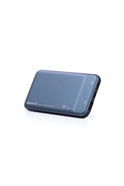 SWORD 10000 Mah Turbo Güçlü Powerbank Lacivert