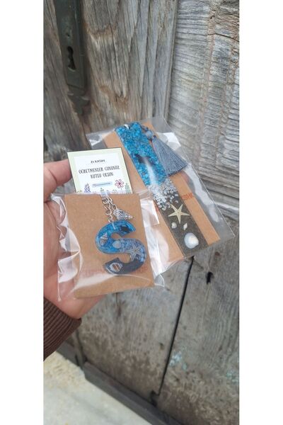 KUZEY WORKSHOP Kitap Ayracı Ve Anahtarlık Seti Öğretmenler Gününe Özel