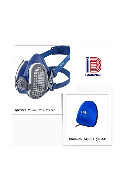 GVS SPR502 P3 RD Aktif Karbonlu Yarım Yüz Maskesi+SPM001 Taşıma Çantası