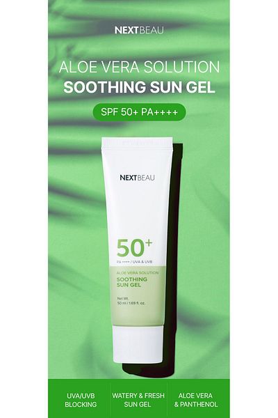 NEXTBEAU Aloe Vera Soothing Moisturizer - Sunscreen Cream Spf50
