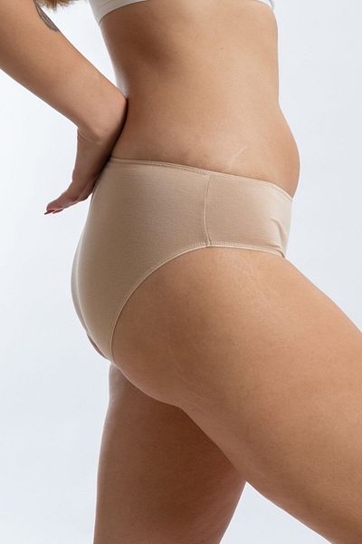 SEASOUL Women's Beige Bamboo Slip 3 Pack