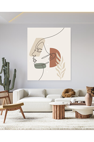 Modern Minimalist Ev Dekorasyon Kanvas Duvar Tablo Çıtalı Kanvas