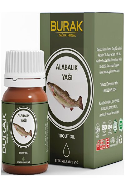 Burak Sağlık Herbal 50 مل زيت سمك السلمون المرقط