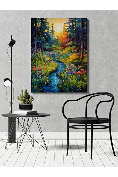 RUGSMODERN Kanvas Tablo Çay Doğa Orman Bahçe Temalı Modern Tablo