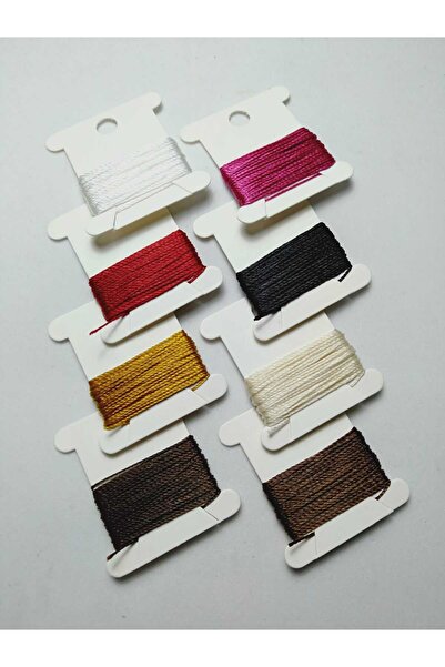 Eskişehir hobi sanat 8 culori Snur pentru mărgele de rugăciune - 0,5 mm 2 met...