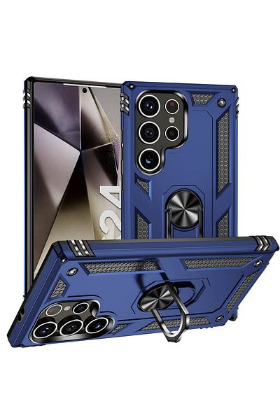 noktaks حافظة متوافقة مع هاتف Galaxy S24 Ultra مع غطاء Vega بطبقة مزدوجة