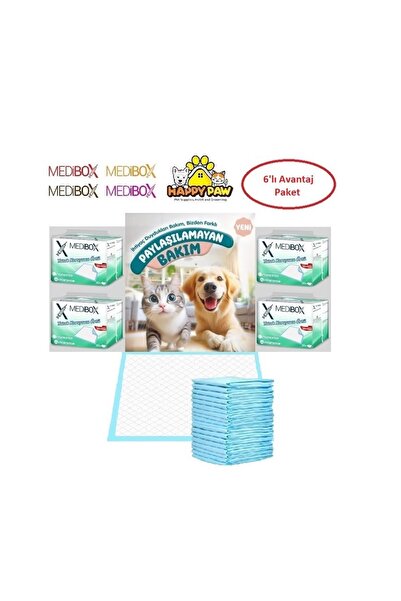 MEDIBOX Kedi Köpek Çiş Eğitim Pedi 60cm x 90cm - 240 Adet - 8 Paket