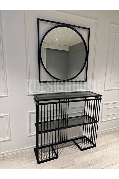 zdesignhome 85 Cm Ayna + 90x30x100 Cm (Füme Cam) Dresuar zdsgnhme