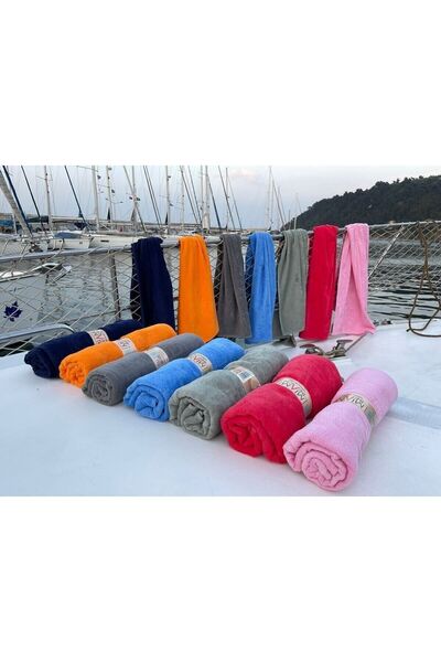 Miami Beach Orange Microfiber Beach and Bath Towel - Lightweight (75X150) 0080t