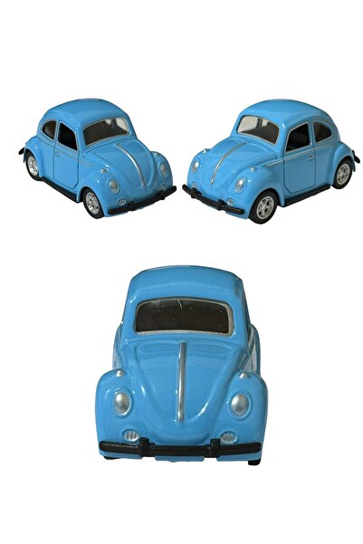 TRUST STORE Metal Pull Drop Blue Color Mini Vosvos Car 8 cm Gift Collectible
