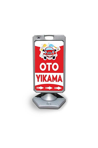Reklamediyoruz Oto Yıkama Reklam Ve Yönlendirme Uyari Dubasi A Tabela Gri