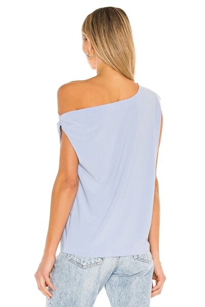 By Kul Design Γυναικεία μπλούζα Baby Blue Drop Shoulder