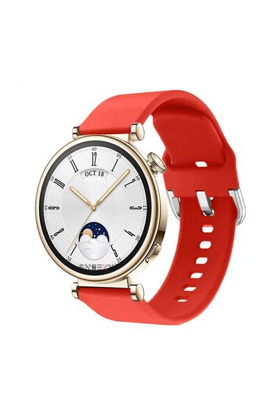 Sneezy Compatible With Huawei Watch Gt4 41mm 18mm Purelux Soft Buckle Silicone Cord Durable Sports Style